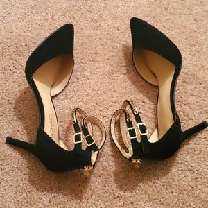 Michael Shannon Black "Josephine" Pumps (Size 10)